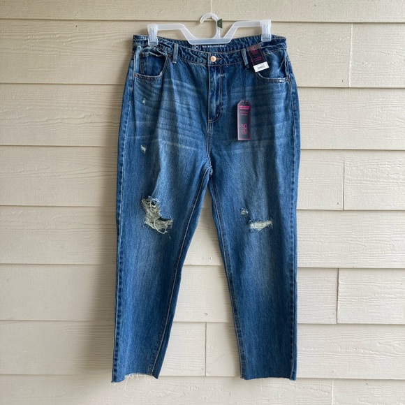 NWT NOBO Super High Rise Slim Straight Crop Jeans - Size 17 - Picture 1 of 12